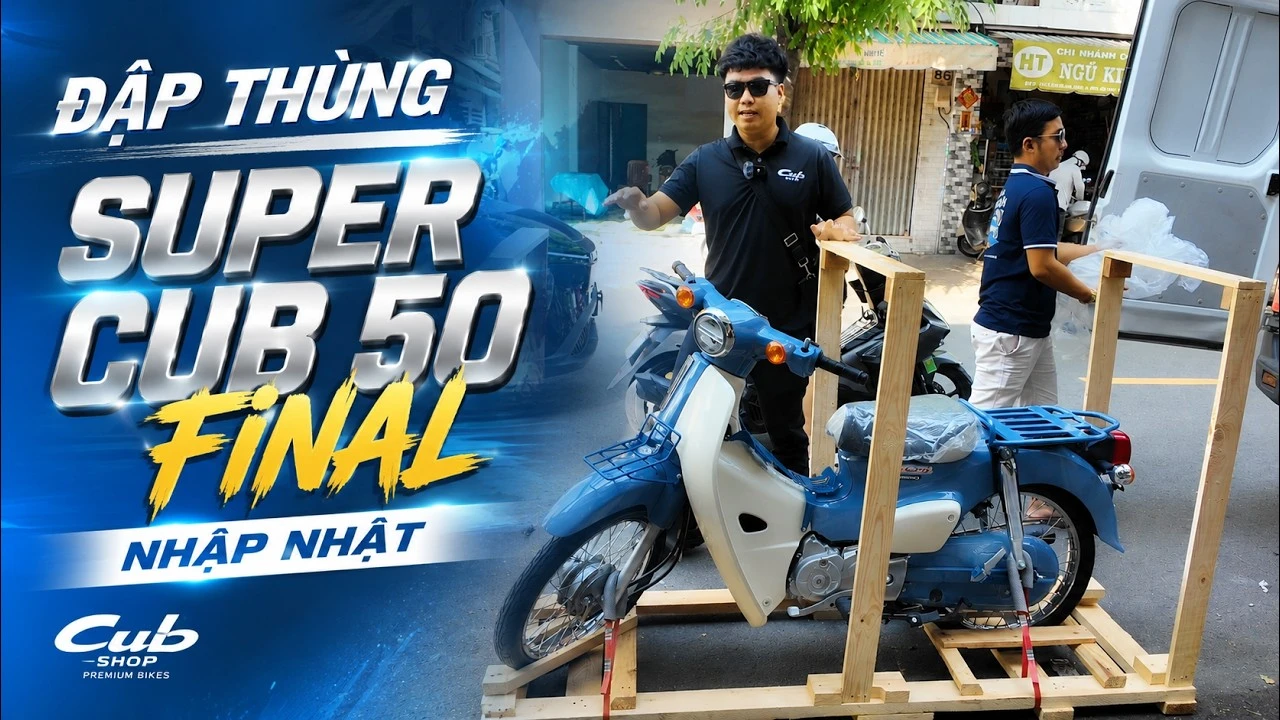 Giao xe, khui thùng Honda Super Cub 50 Final Edition nhập Nhật tại Quận 11 1 Giao xe, khui thùng Honda Super Cub 50 Final Edition nhập Nhật tại Quận 11