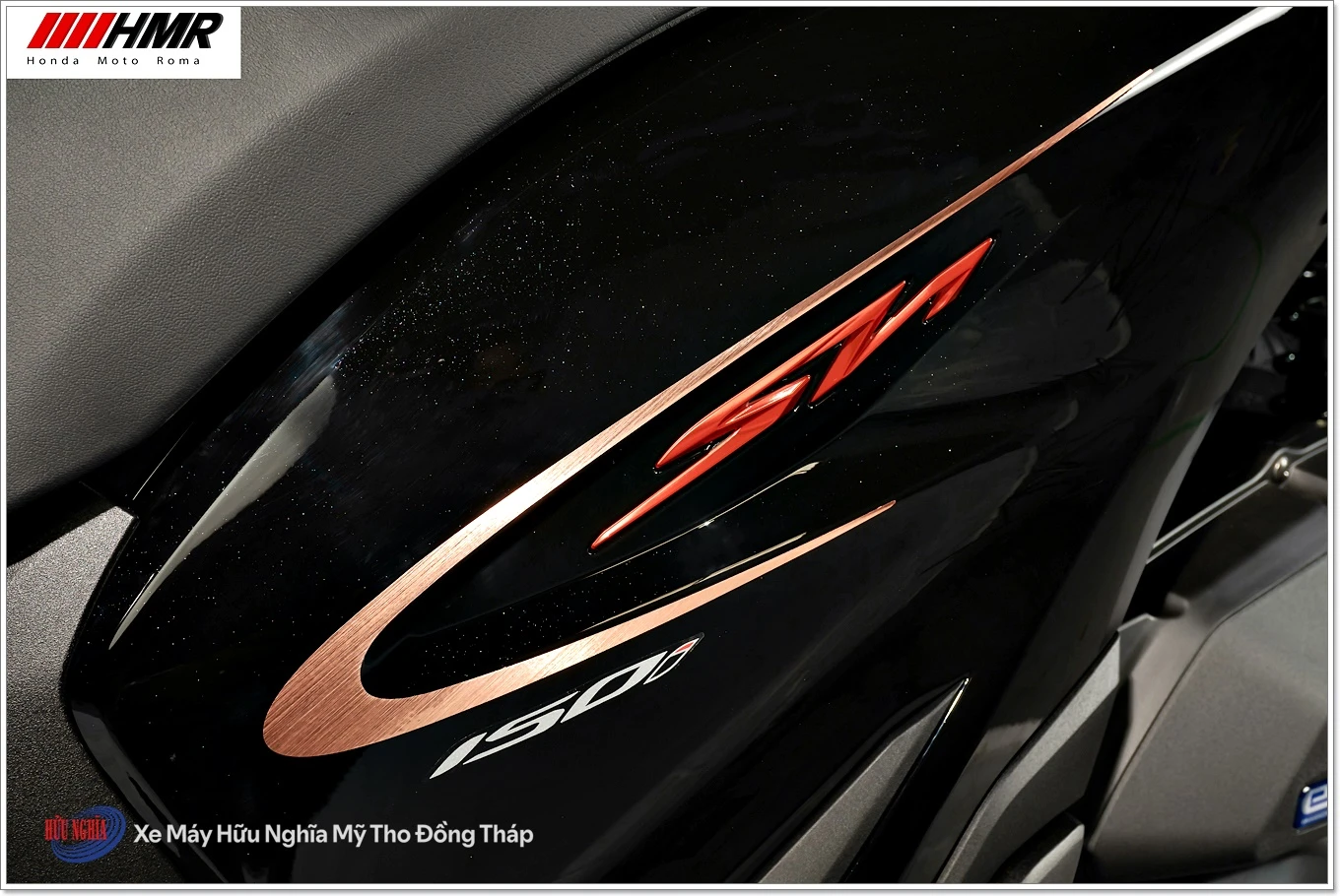 Honda SH Ý 150i Sporty Black màu đen (2) Honda SH Y 150i Sporty Black mau den 2