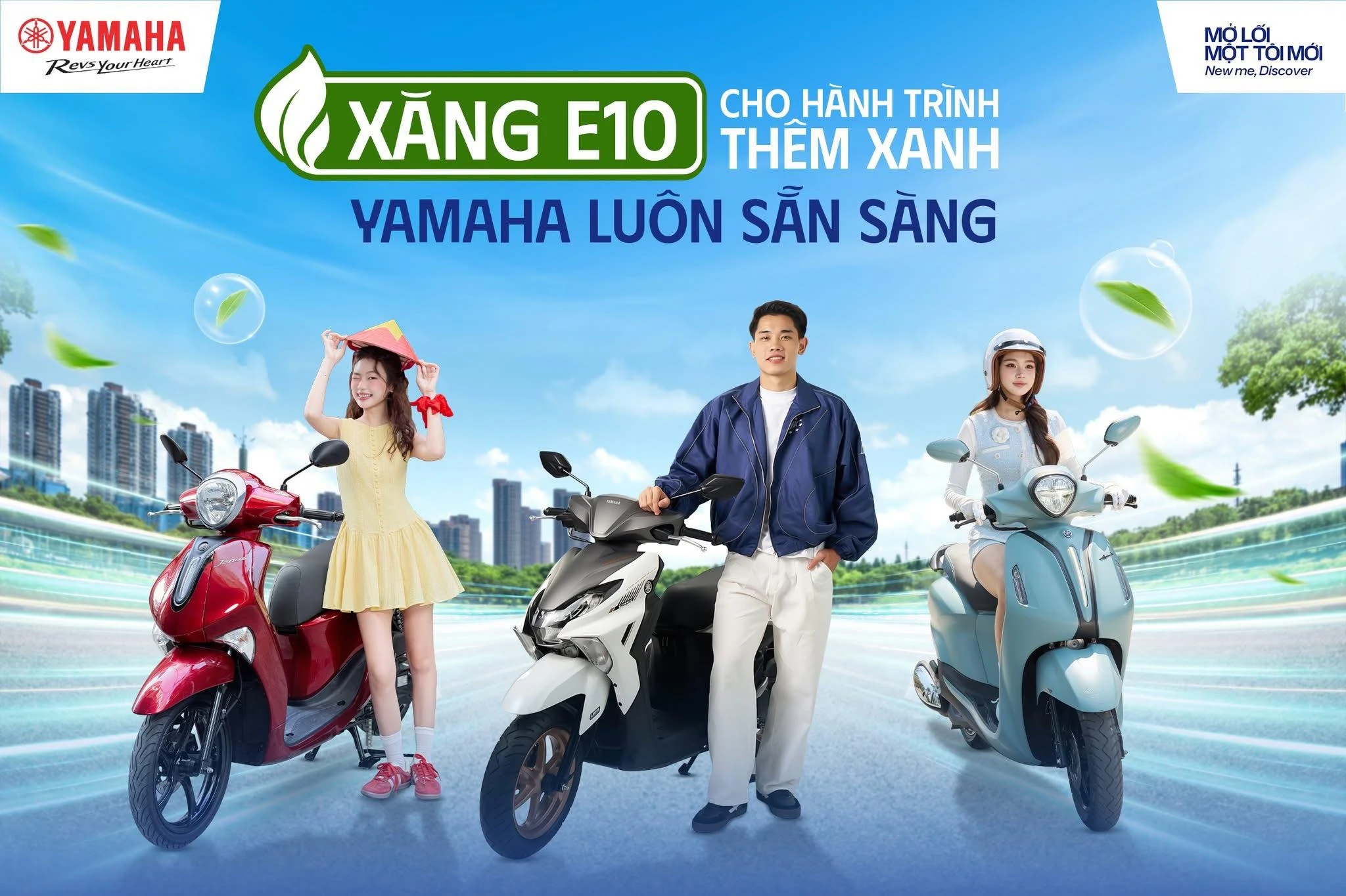 Yên tâm sử dụng xăng sinh học E10 – Yamaha luôn sẵn sàng đồng hành cùng bạn trên mọi hành trình. 2 Yen tam su dung xang sinh hoc E10 %E2%80%93 Yamaha luon san sang dong hanh cung ban tren moi hanh trinh