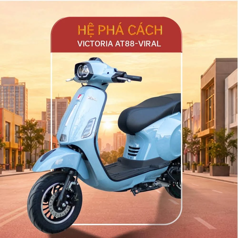 Victoria AT88 – xe ga 50cc thế hệ mới giúp học sinh bật cá tính, phụ huynh an tâm lựa chọn 7 Victoria AT88 %E2%80%93 xe ga 50cc the he moi giup hoc sinh bat ca tinh phu huynh an tam lua chon 1