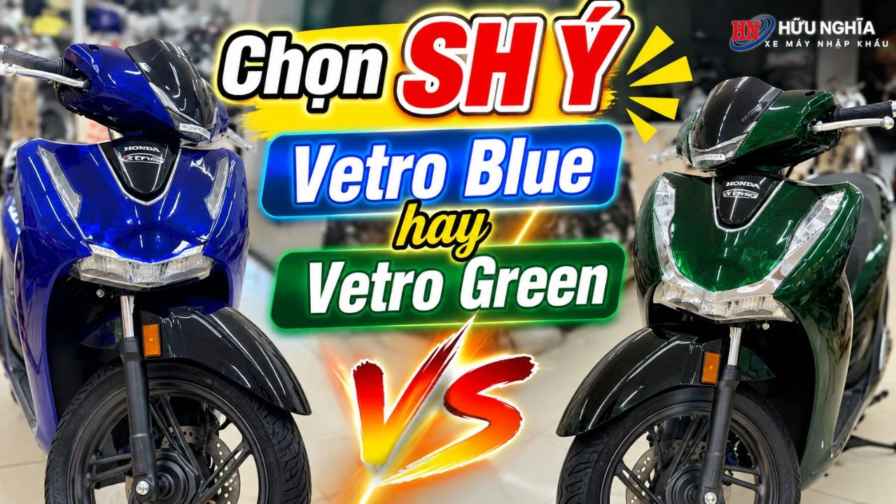 Honda SH Ý Vetro Blue hay Vetro Green: Chọn sắc xanh nào mới đúng gu? 1 Honda SH Ý Vetro Blue hay Vetro Green: Chọn sắc xanh nào mới đúng gu?