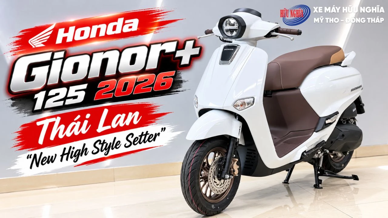 Honda Giorno 125 2026 Thái Lan – “New High Style Setter” chính thức có mặt tại Hữu Nghĩa 1 Honda Giorno 125 2026 Thái Lan – “New High Style Setter”