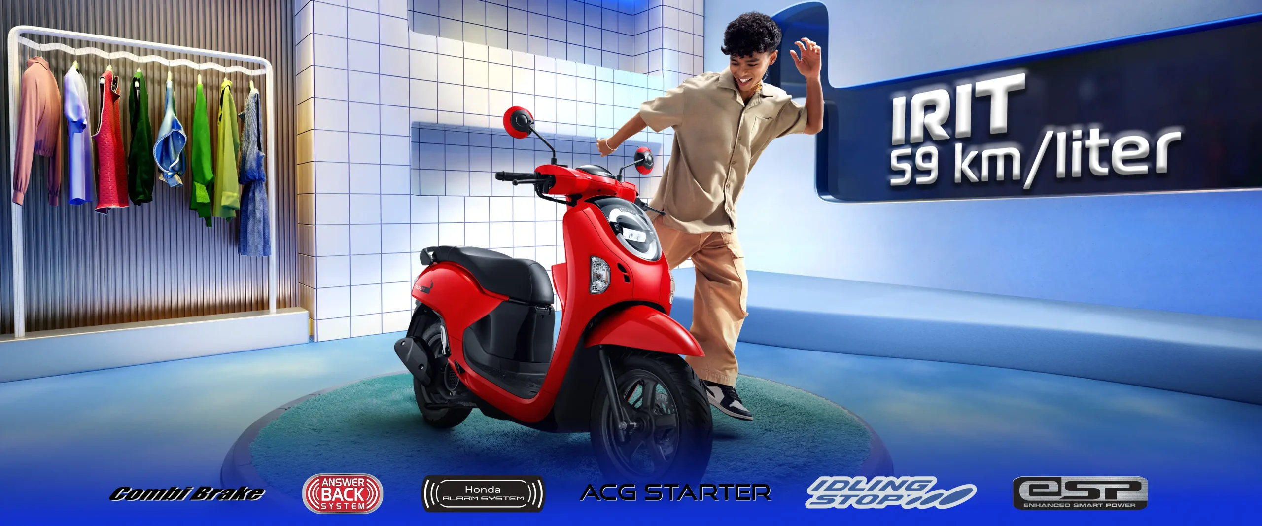 Honda Scoopy Stylish Grey 2026