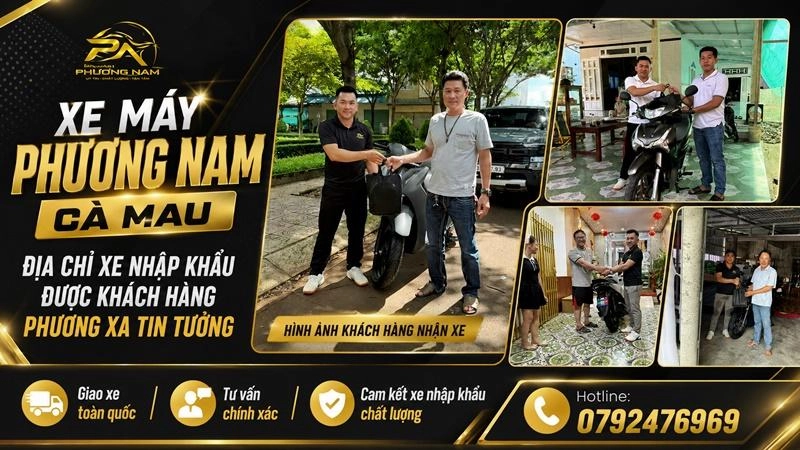 Xe Máy Phương Nam được khách hàng ở các tỉnh thành xa tin tưởng