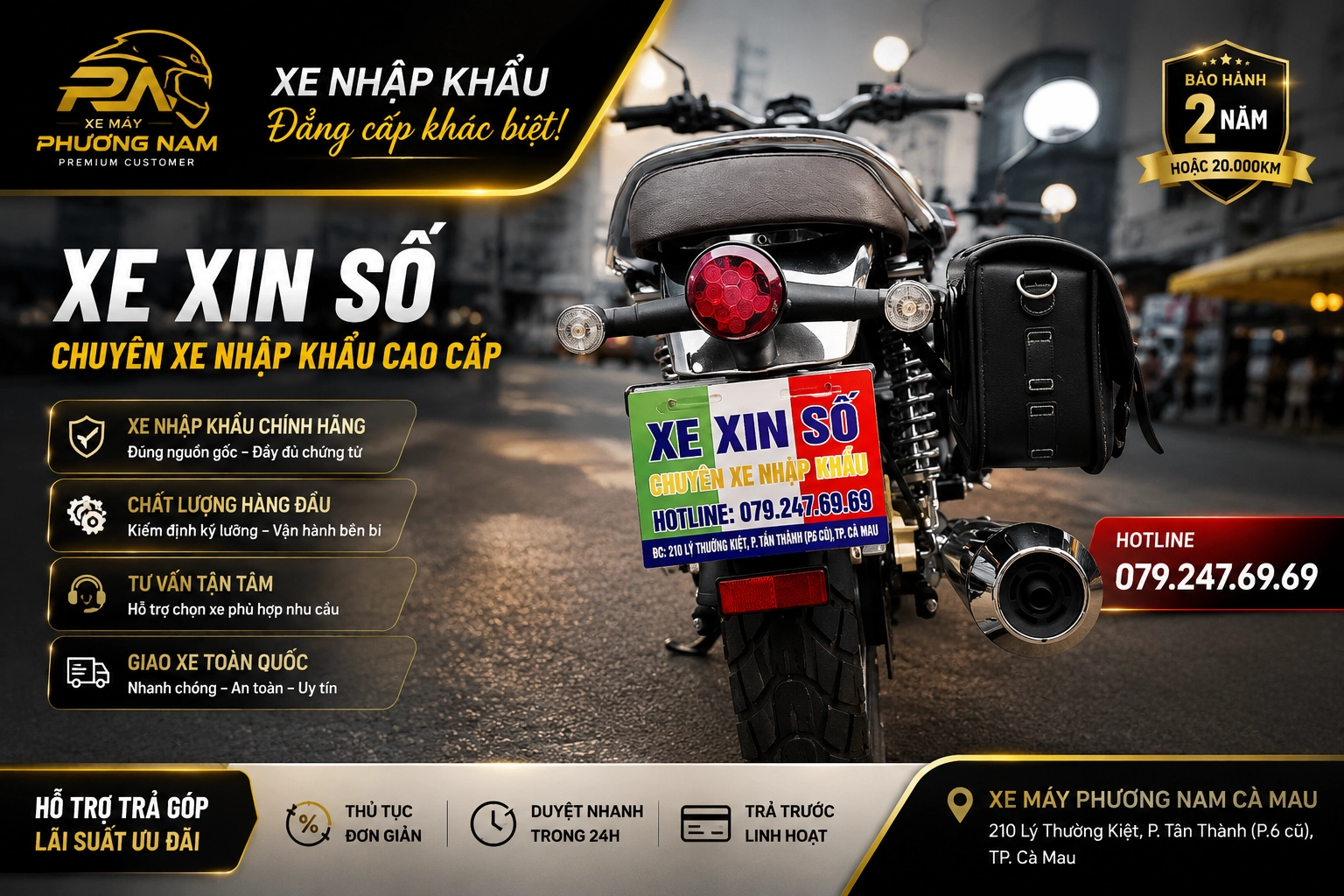 🚨 Honda CGX 150 – Mẫu xe Retro có tại cửa hàng xe máy phương nam cà mau