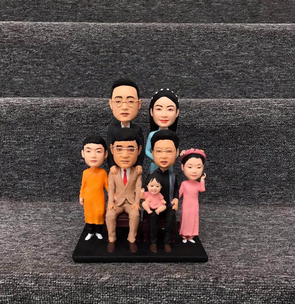 Tượng chân dung mini Gia đình