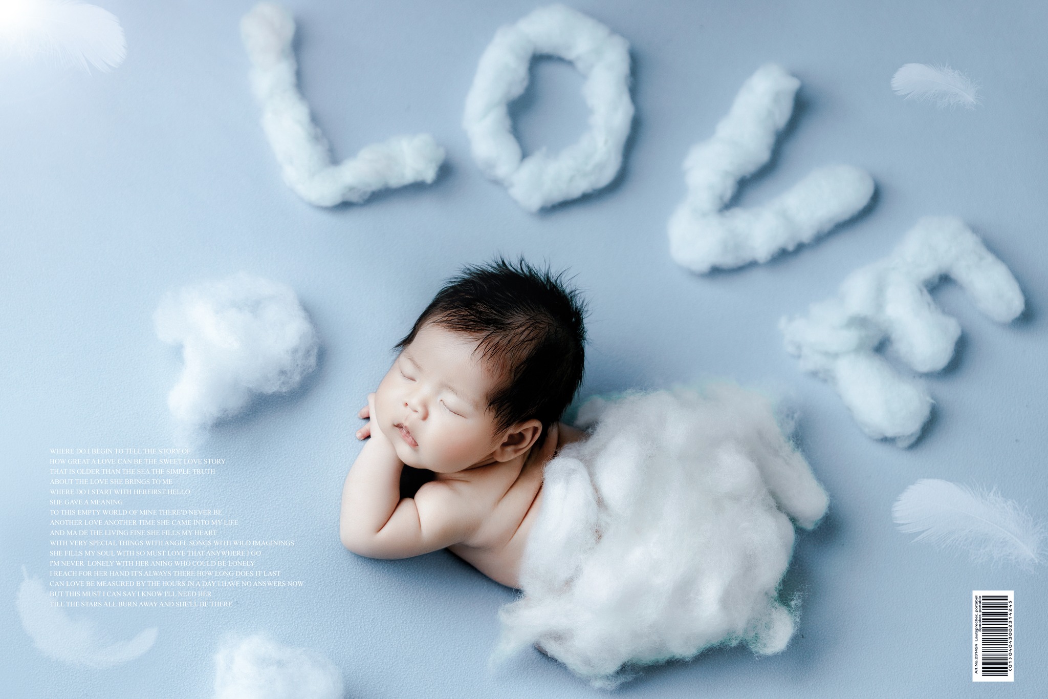 8. Background xanh trời nhẹ nhàng với concept Làn mây trẻ thơ