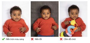 5 bước chụp ảnh hộ chiếu trẻ sơ sinh tại nhà 