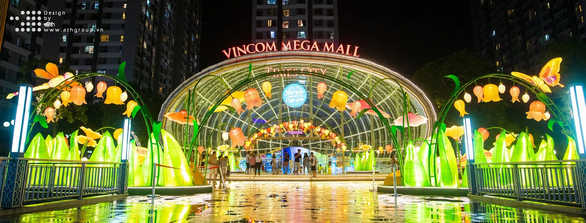 Không gian trang hoàng lộng lẫy tại Times city (Nguồn: Báo Dân trí)