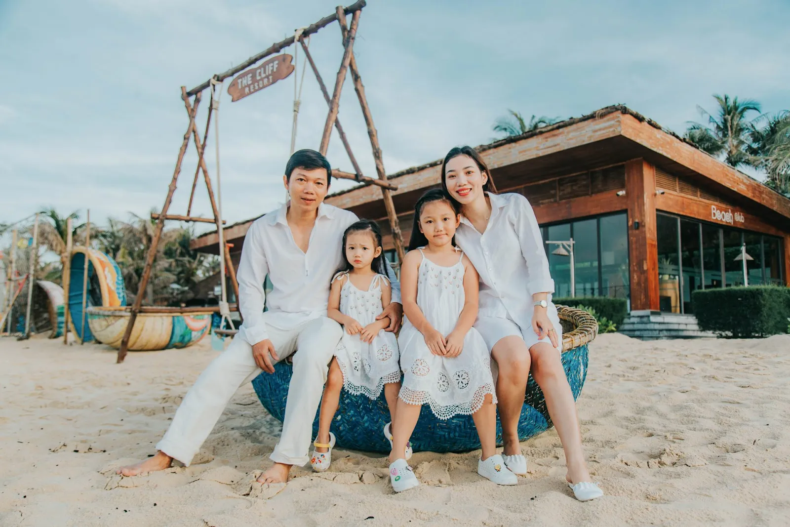 Chụp ảnh gia đình giữa chốn thiên nhiên