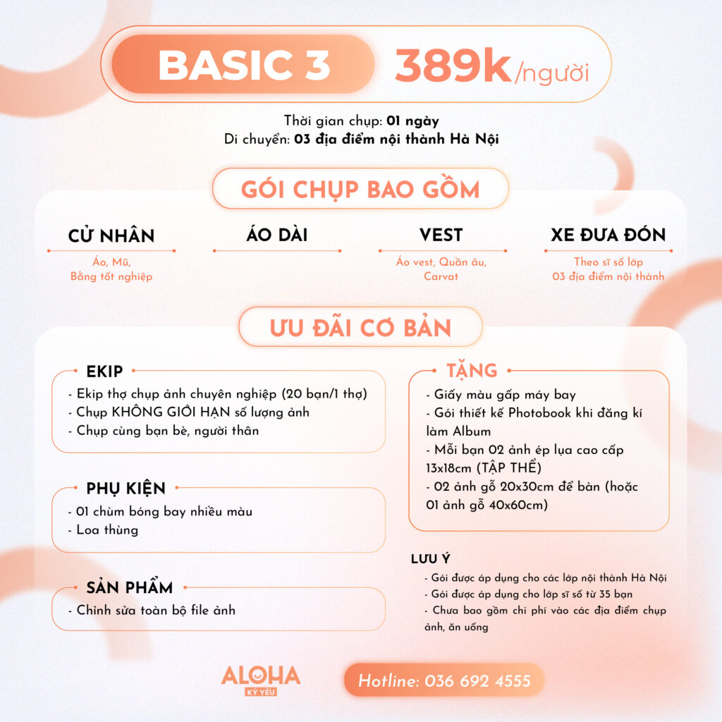 Chi phí chụp kỷ yếu bao gồm những gì?