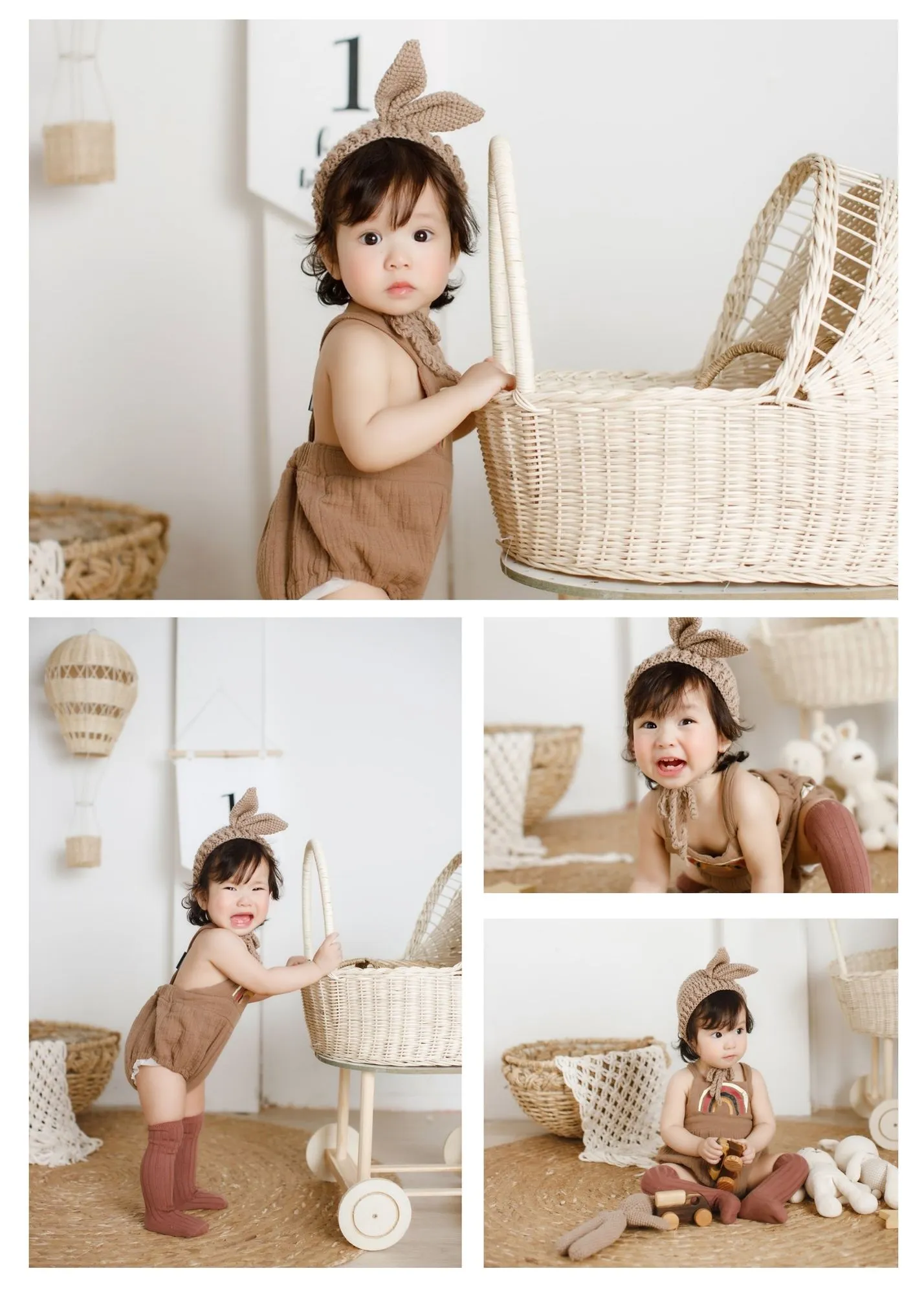 Ý tưởng chụp ảnh thôi nôi cho bé gái dễ thương, hóm hỉnh
