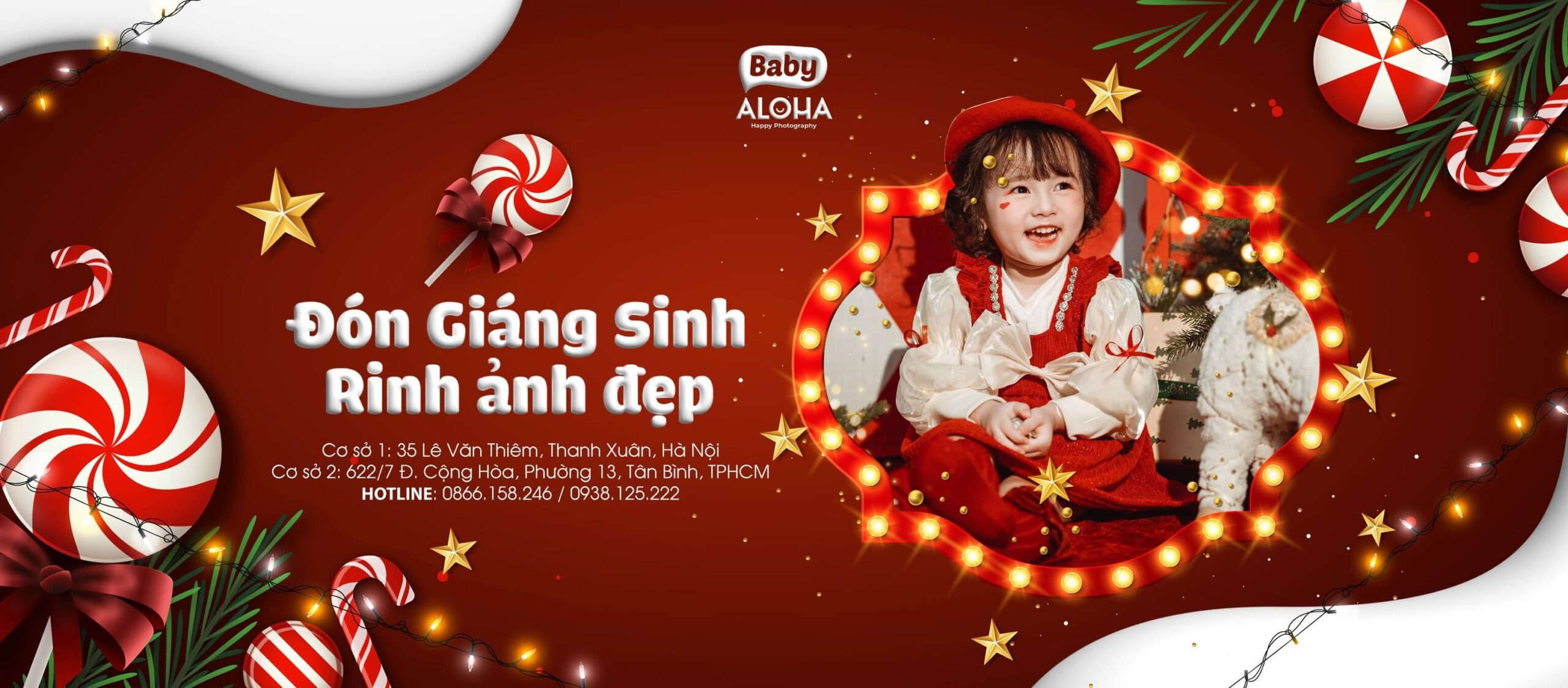 Gợi ý outfit, phụ kiện đi chơi concept noel dành cho bé hot trend. (Nguồn: Aloha Media)