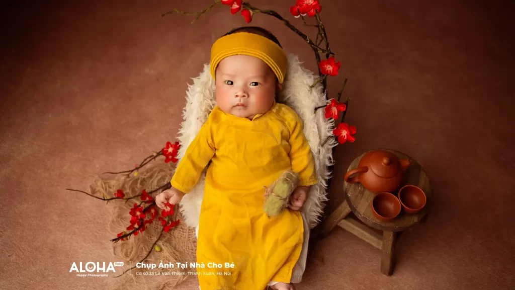 Gợi ý concept chụp ảnh tết cho bé yêu của bạn hot nhất 2024. (Nguồn: Aloha Media)