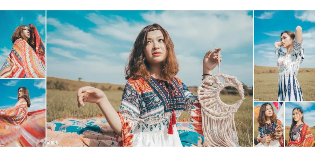 Chụp kỷ yếu concept Bohemian - Nét đẹp đậm màu sắc "thổ dân" tự do. (Nguồn: Aloha media)