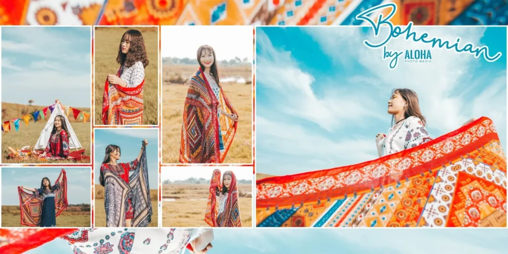 Chụp kỷ yếu concept Bohemian - Nét đẹp đậm màu sắc "thổ dân" tự do. (Nguồn: Aloha media)