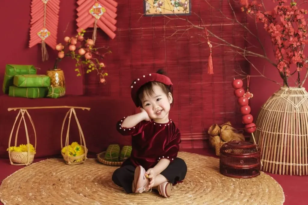 Gợi ý phong cách chụp ảnh Tết cho bé