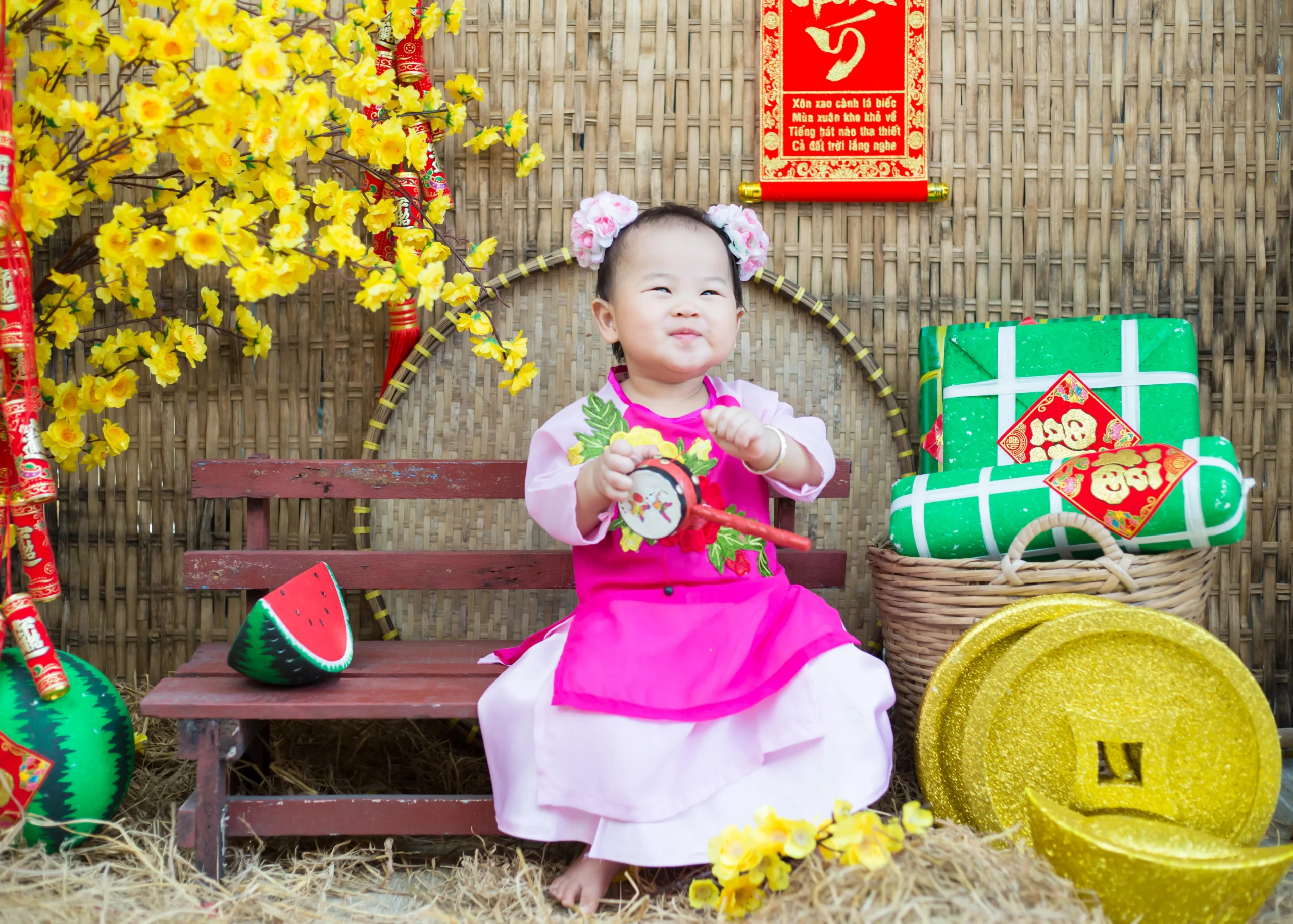 Gợi ý chụp ảnh Tết cho bé