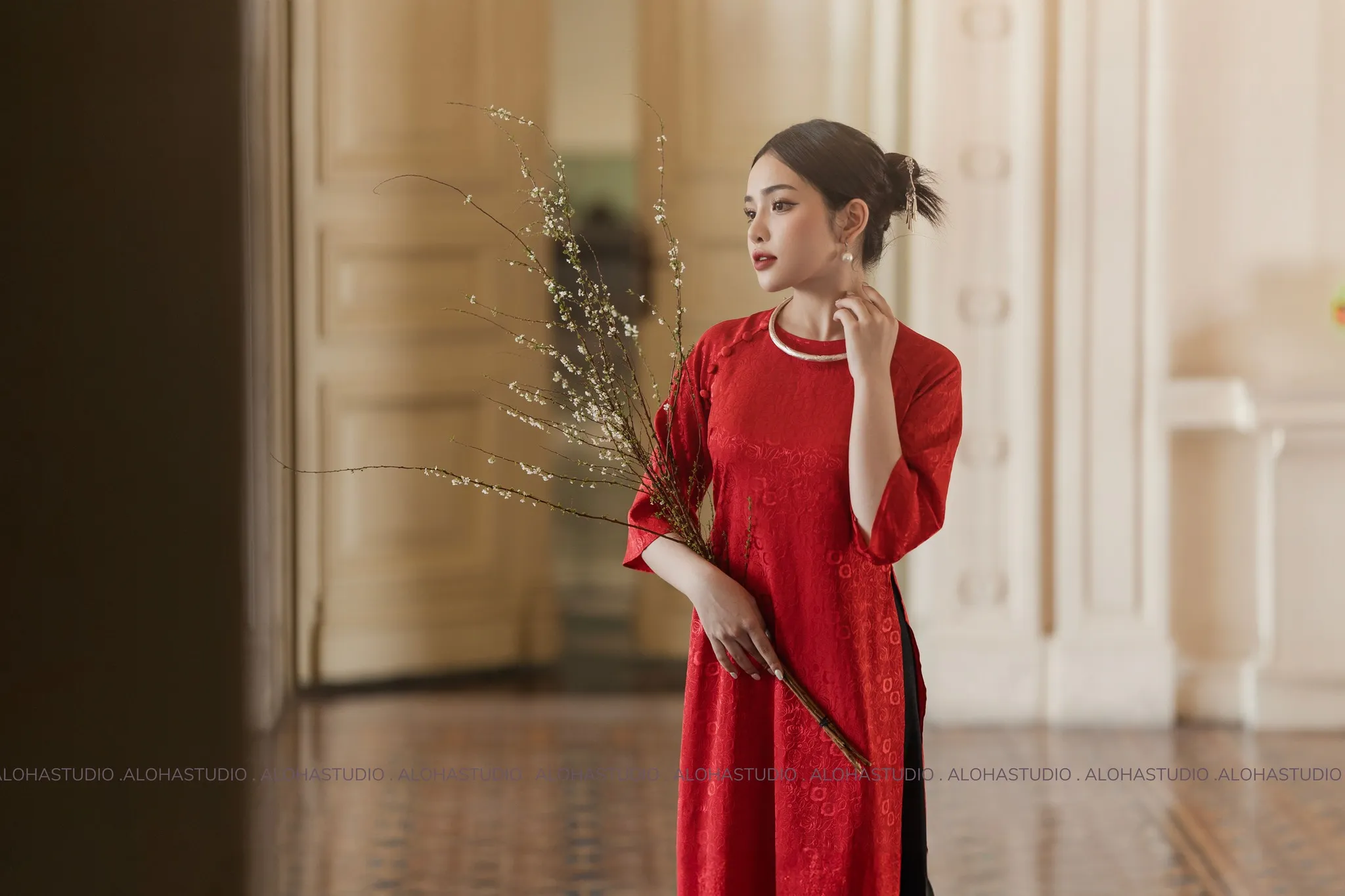Tổng hợp các kiểu chụp ảnh nghệ thuật với áo dài 2024 (Phần 3)
