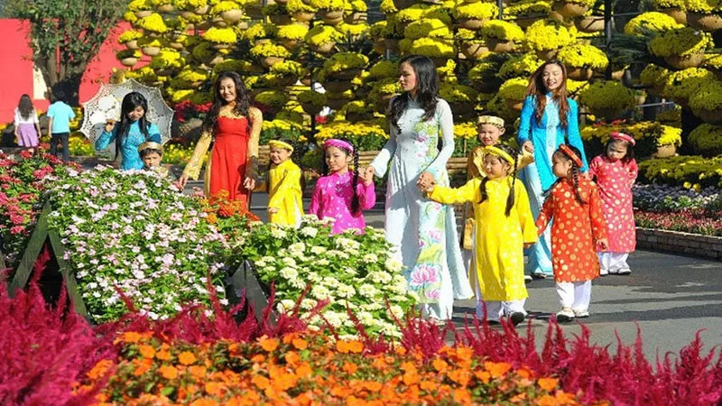 Hội hoa xuân công viên Tao Đàn