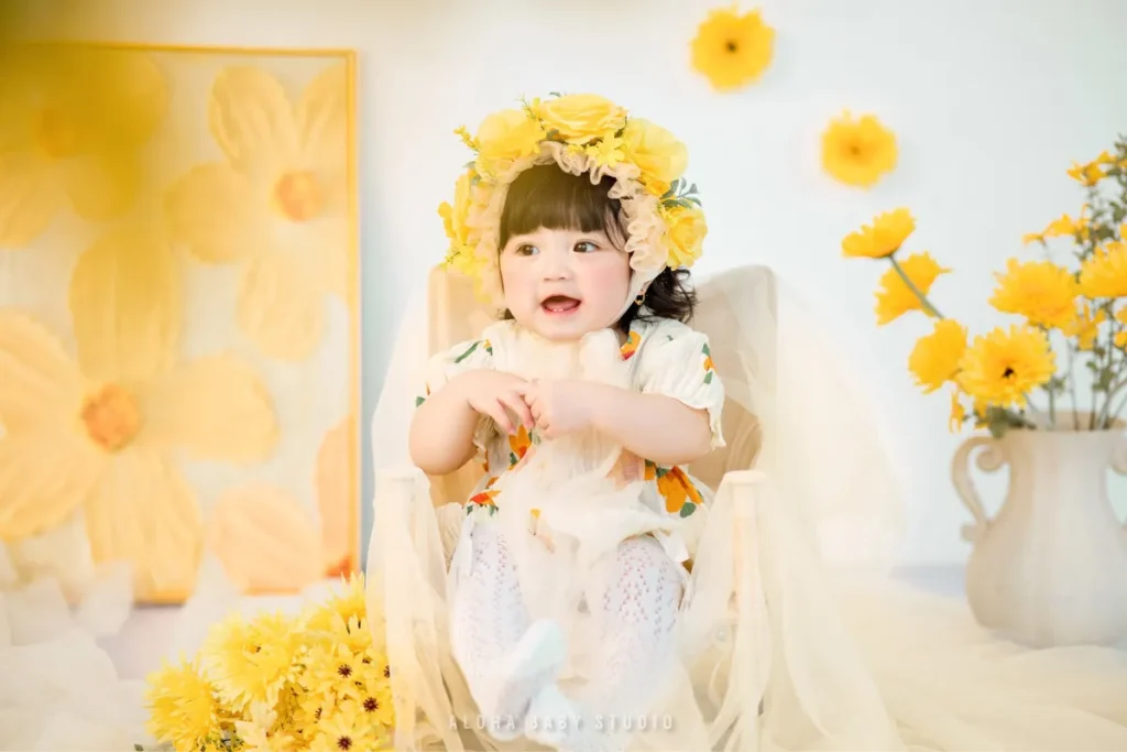 Những ý tưởng chụp ảnh cho bé 1 tuổi độc lạ và siêu đáng yêu