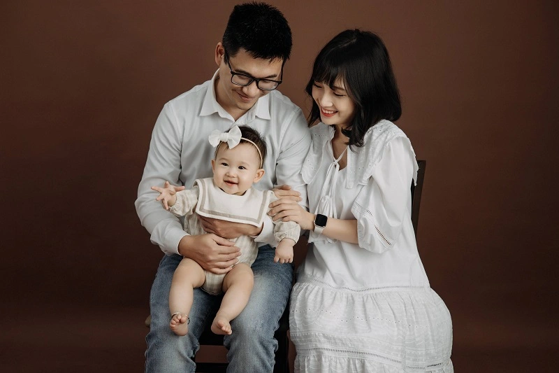 Concept chụp ảnh gia đình 3 người