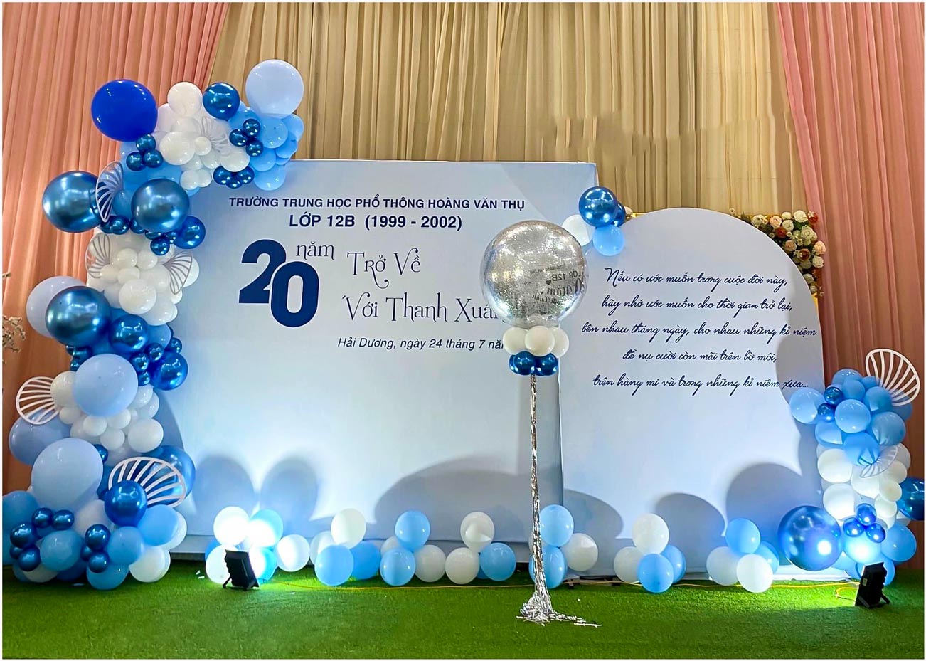 Backdrop trang trí chụp ảnh ngày Nhà giáo