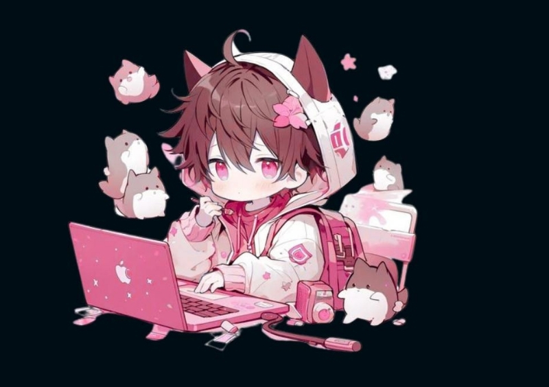 Hình ảnh Chibi hồng cute