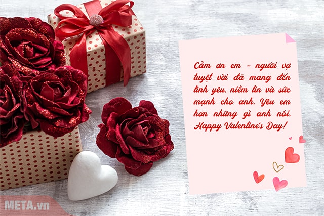 Lời chúc ngày valentine tới vợ