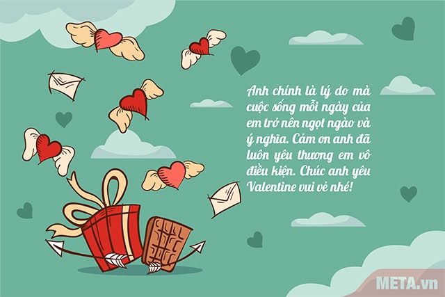 Hình ảnh chúc valentine tới anh yêu