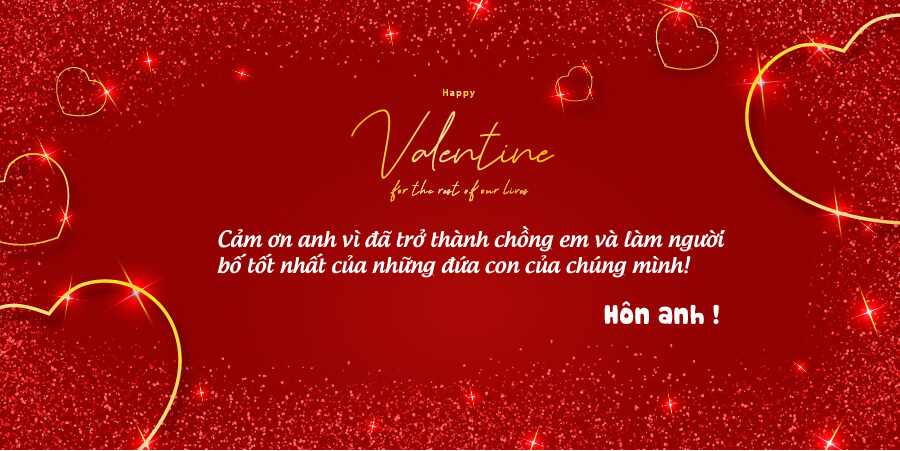 Lời chúc ngày valentine đáng yêu nhất tới chồng yêu