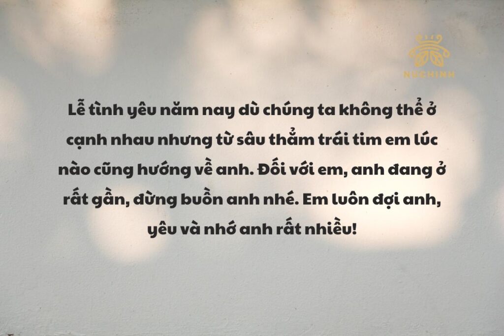 Lời chúc ngày valentine ngọt ngào tới nửa kia