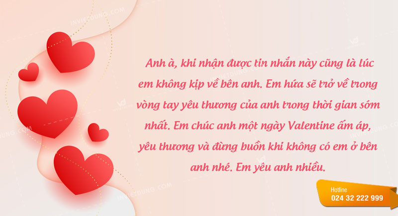 Lời chúc ngày valentine tới bạn trai ở xa