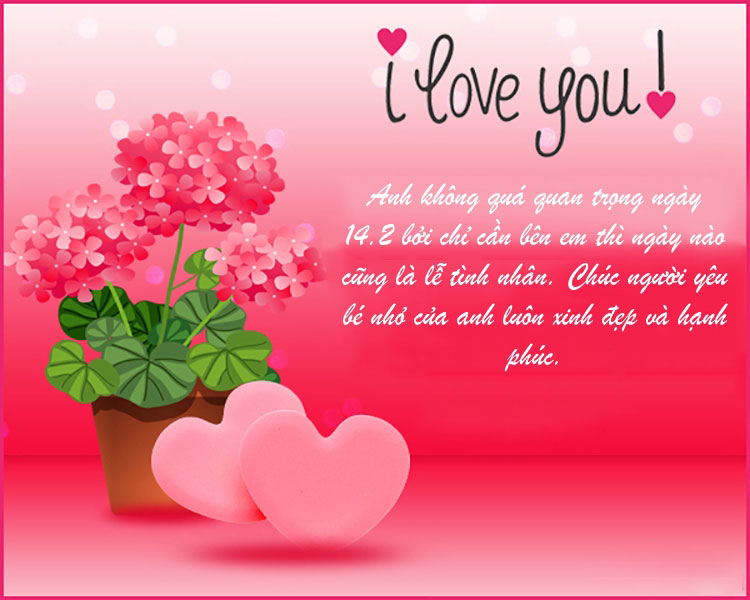 Lời chúc valentine cho người yêu