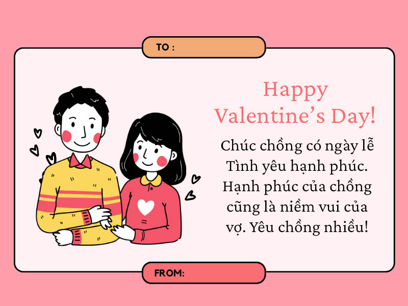 Lời chúc ngày valentine tới anh yêu