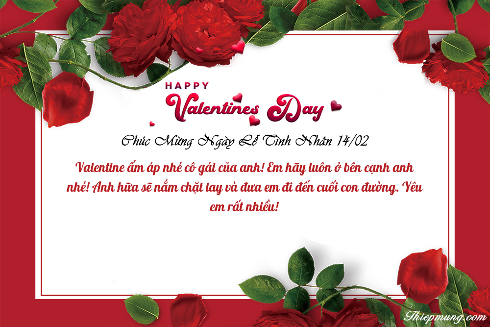 hình ảnh chúc valentine hay tới bạn gái