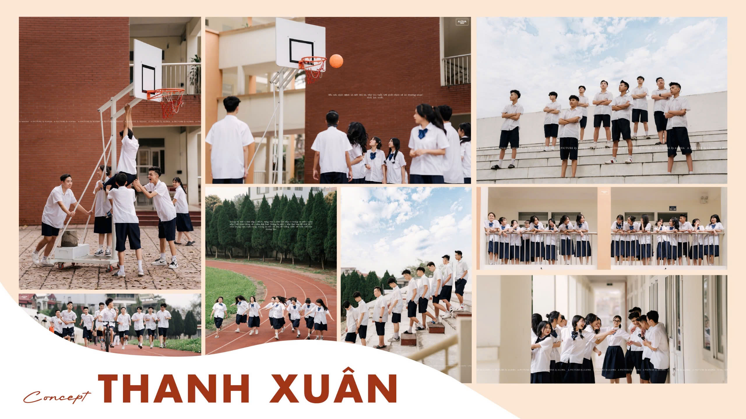 Concept chụp ảnh kỷ yếu Thanh Xuân - Aloha Media