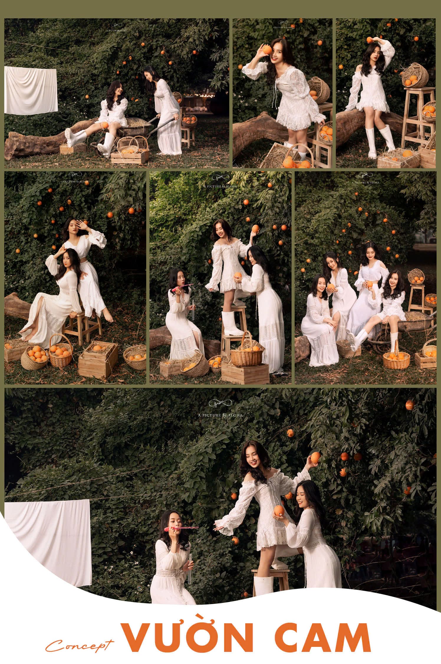 Concept chụp kỷ yếu Vườn Cam - Aloha Media