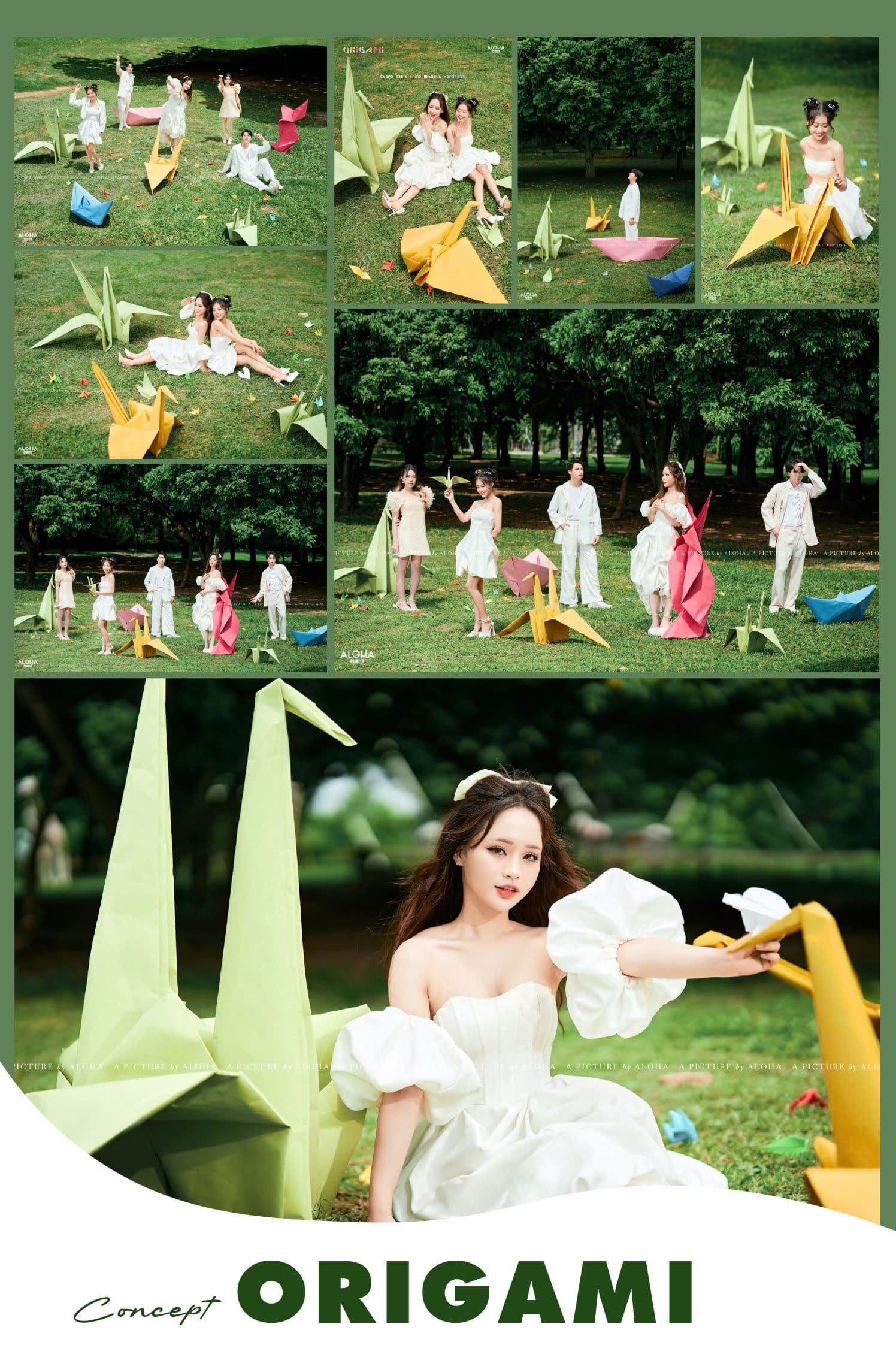 Concept chụp kỷ yếu Origami - Aloha Media