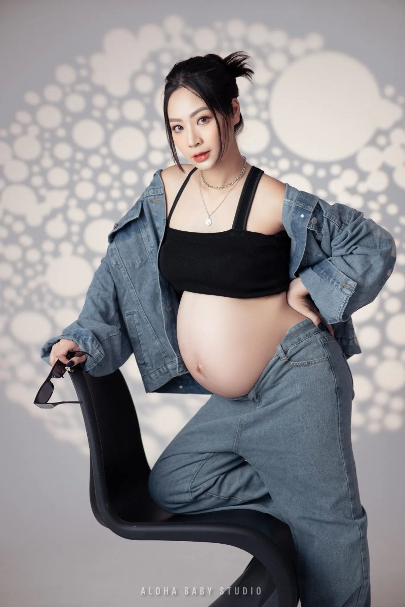 Dịch vụ chụp ảnh bầu nghệ thuật cho mẹ