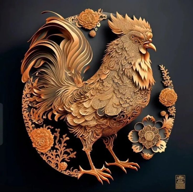 Hình nền 12 con giáp thu hút tài lộc (Dậu)