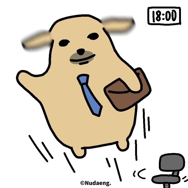 Ảnh meme chó Nudaeng gây bão Kakaotalk Hàn