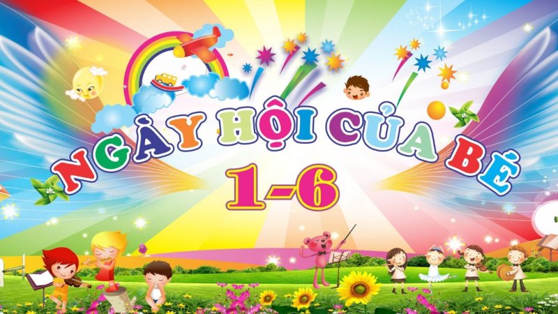 Background ngày hội của bé