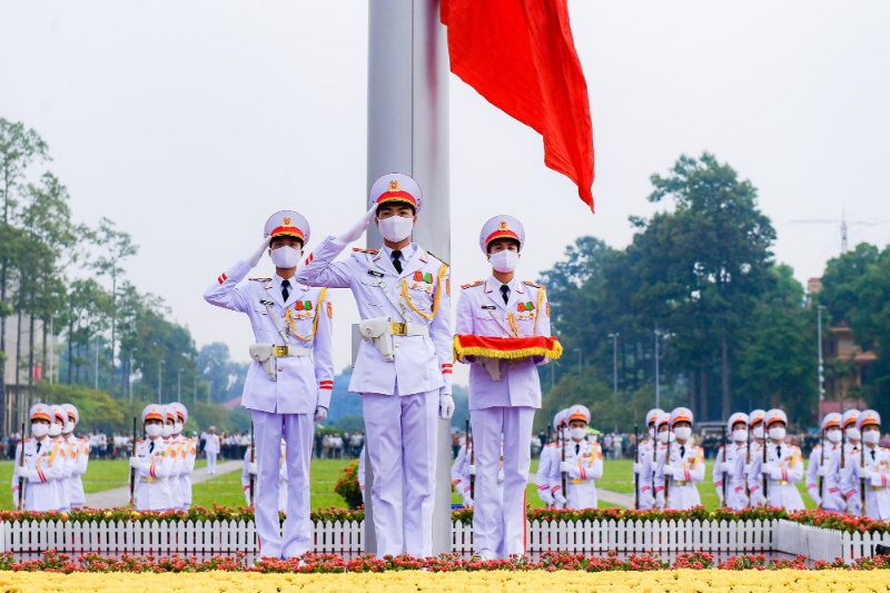 Các chiến sĩ tiêu binh đều có quân dung đẹp, động tác điều lệnh đội ngũ chuẩn và được tập luyện thường xuyên