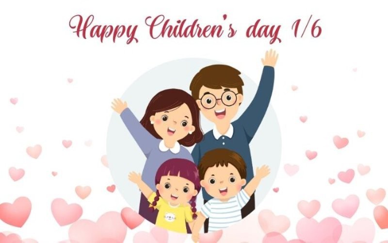 Hình ảnh ngày Quốc tế Thiếu nhi 1-6 thiệp mừng cho gia đình
