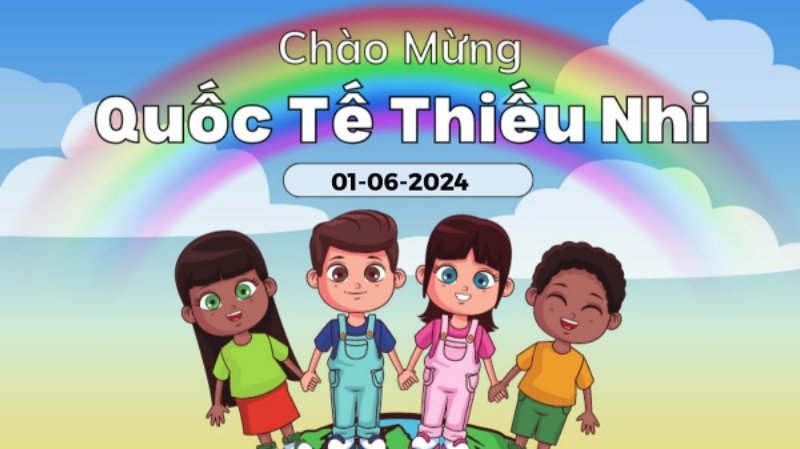 Hình ảnh tết thiếu nhi 1-6 đẹp dễ thương