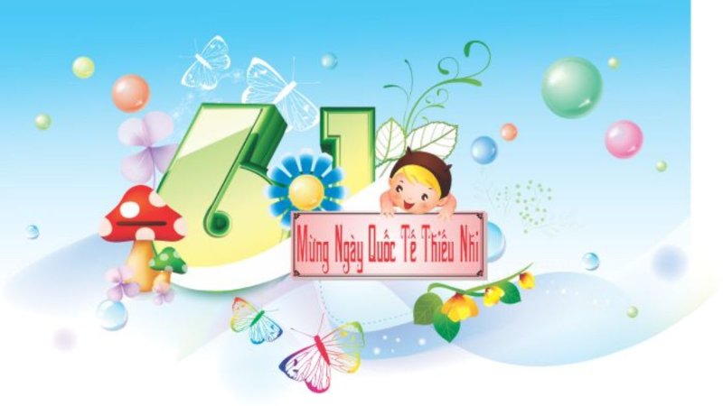 Những mẫu background ngày Quốc tế Thiếu nhi sinh động