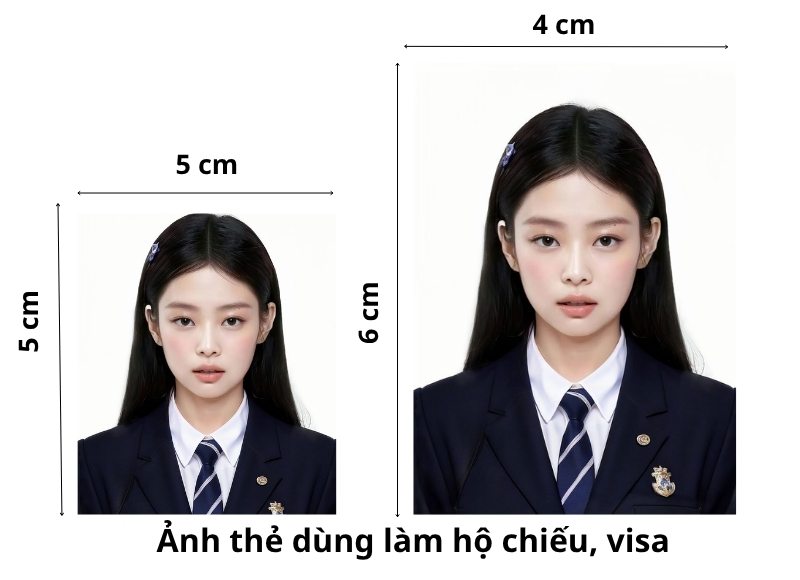 Ảnh thẻ dùng làm hộ chiếu, visa