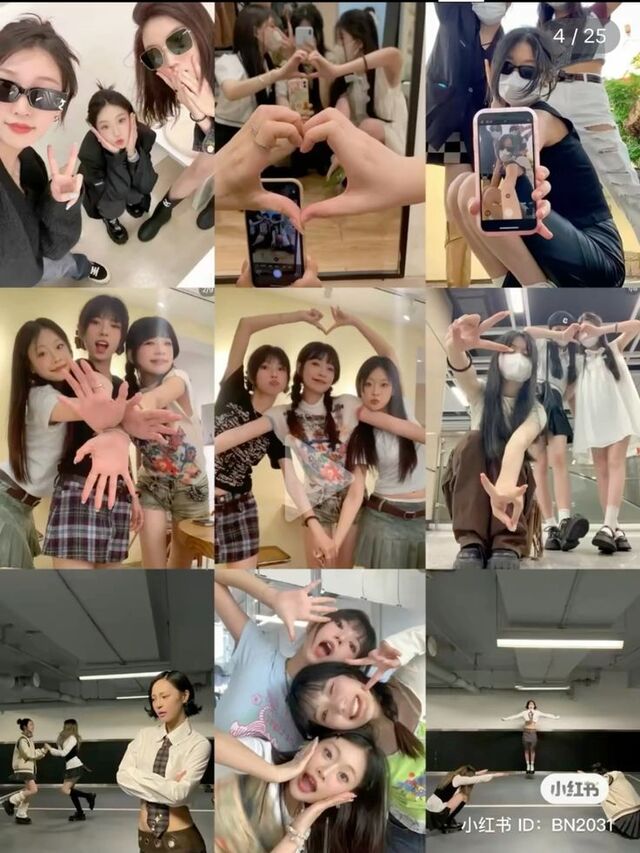 Mẹo canh góc và phối đồ để selfie nhóm ấn tượng