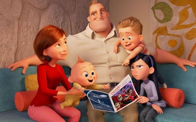 ảnh gia đình hoạt hình the Incredibles